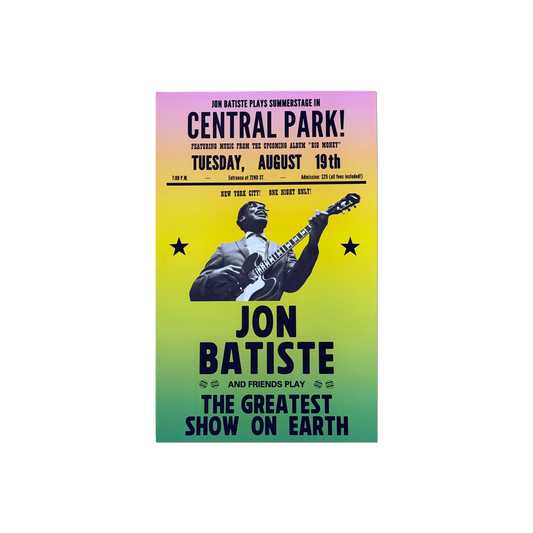 Jon Batiste Central Park Show Poster