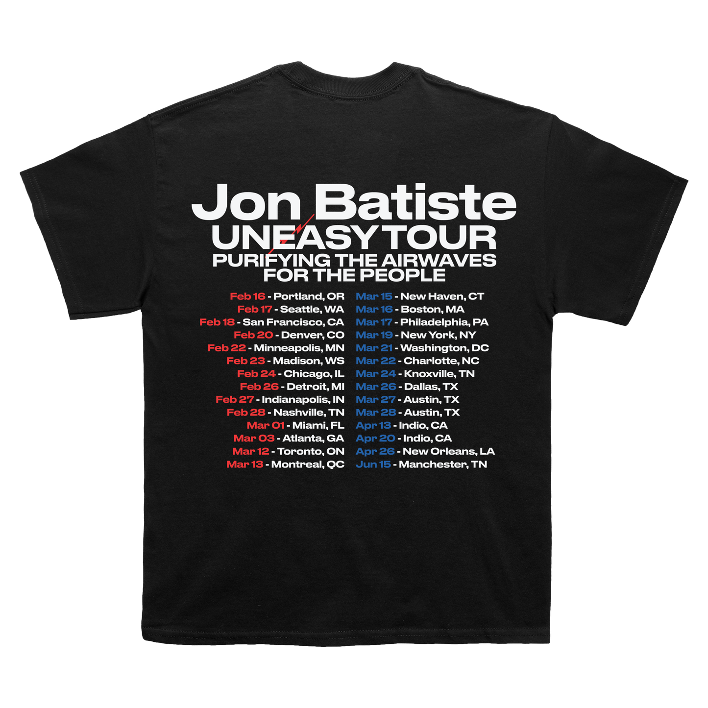 Spring 2024 Uneasy Tour Tee