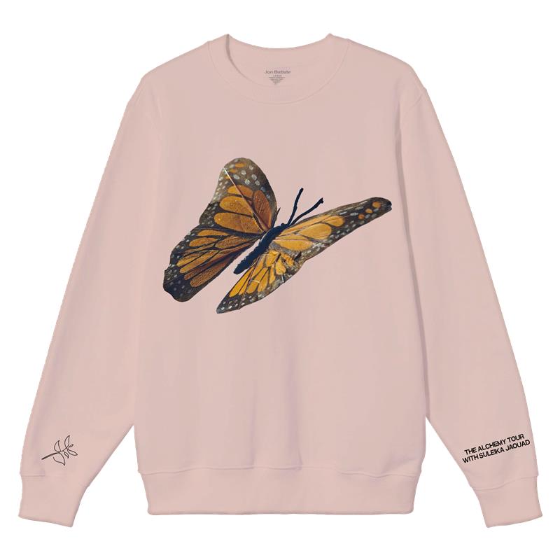 Butterfly Crewneck - Pink